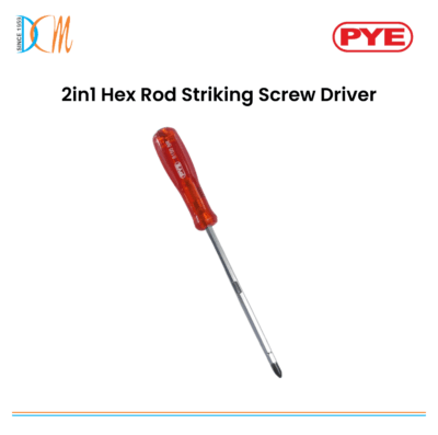 Pye - 2in1 Hex Rod Striking Screw Driver