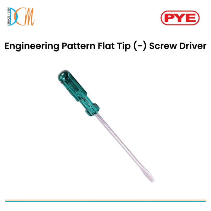 Pye - Engineering Pattern Flat Tip (-) Screw Driver Pye - Engineering Pattern Flat Tip (-) Screw Driver