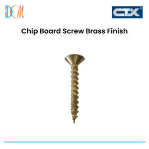 Chip Board Screw Brass Finish
