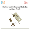 Mortice Lock Cylindrical Body Set Antique Finish