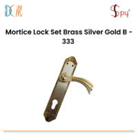 Mortice Lock Set Brass Silver Gold B - 333