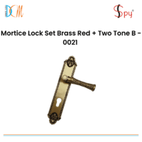 Mortice Lock Set Brass Red + Two Tone B - 0021