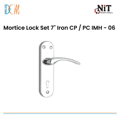 Mortice Lock Set 7" Iron CP / PC IMH - 06