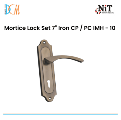 Mortice Lock Set 7" Iron CP / PC IMH - 10