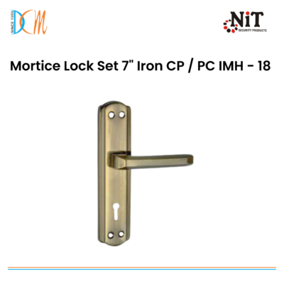 Mortice Lock Set 7" Iron CP / PC IMH - 18