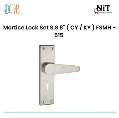 Mortice Lock Set S.S 8" ( CY / KY ) FSMH - 515