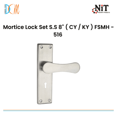 Mortice Lock Set S.S 8" ( CY / KY ) FSMH - 516