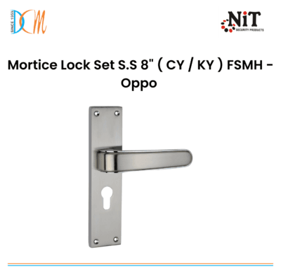 Mortice Lock Set S.S 8" ( CY / KY ) FSMH - Oppo