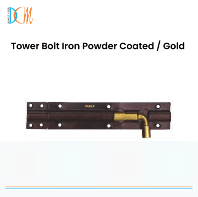 Tower Bolt Iron Powder Coated / Gold