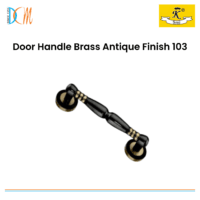 Door Handle Brass Antique Finish 103