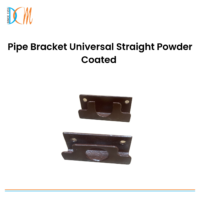 Pipe Bracket Universal Straight Powder Coated