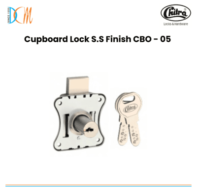 Chitra - Cupboard Lock S.S Finish CBO - 05