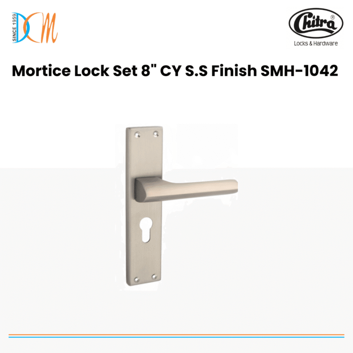 Chitra - Mortice Lock Set 8" CY S.S Finish SMH-1042