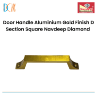 Door Handle Aluminium Gold Finish D Section Square Navdeep Diamond