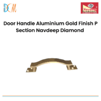 Door Handle Aluminium Gold Finish P Section Navdeep Diamond