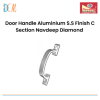 Door Handle Aluminium S.S Finish C Section Navdeep Diamond