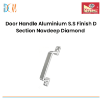 Door Handle Aluminium S.S Finish D Section Navdeep Diamond