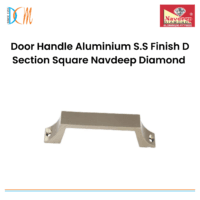 Door Handle Aluminium S.S Finish D Section Square Navdeep Diamond