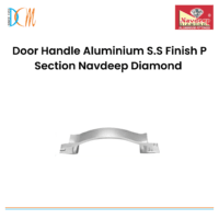 Door Handle Aluminium S.S Finish P Section Navdeep Diamond