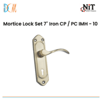 Mortice Lock Set 7" Iron CP / PC IMH - 10