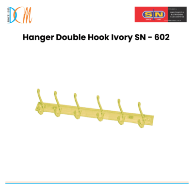 SN - Hanger Double Hook Ivory SN - 602