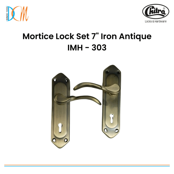 Mortice Lock Set 7 Iron Antique IMH - 303