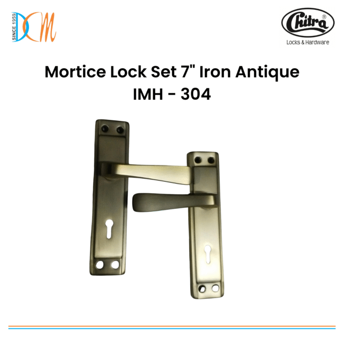 Mortice Lock Set 7 Iron Antique IMH - 304