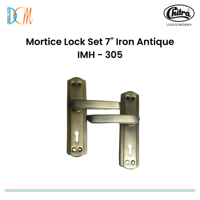 Mortice Lock Set 7 Iron Antique IMH - 305