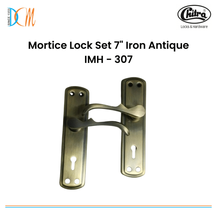 Mortice Lock Set 7 Iron Antique IMH - 307